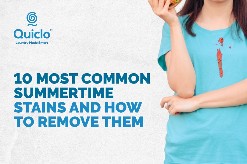 Most Common Summer Stains and How to Remove Them - Quiclo